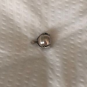 925 Stamped Silver Locket Charm